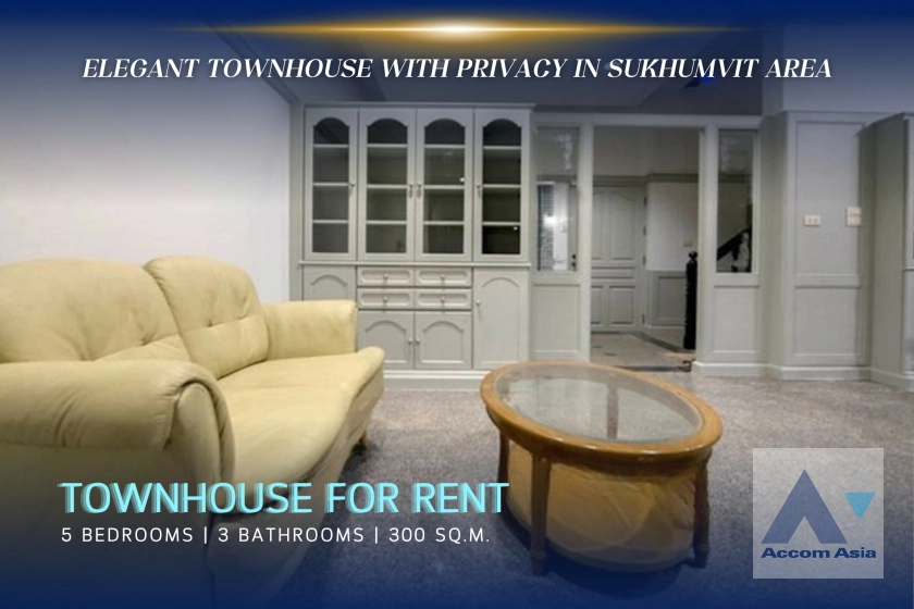 unitHome Office, Pet friendly | Elegant house with privacy in Sukhumvit area (AA21398)
