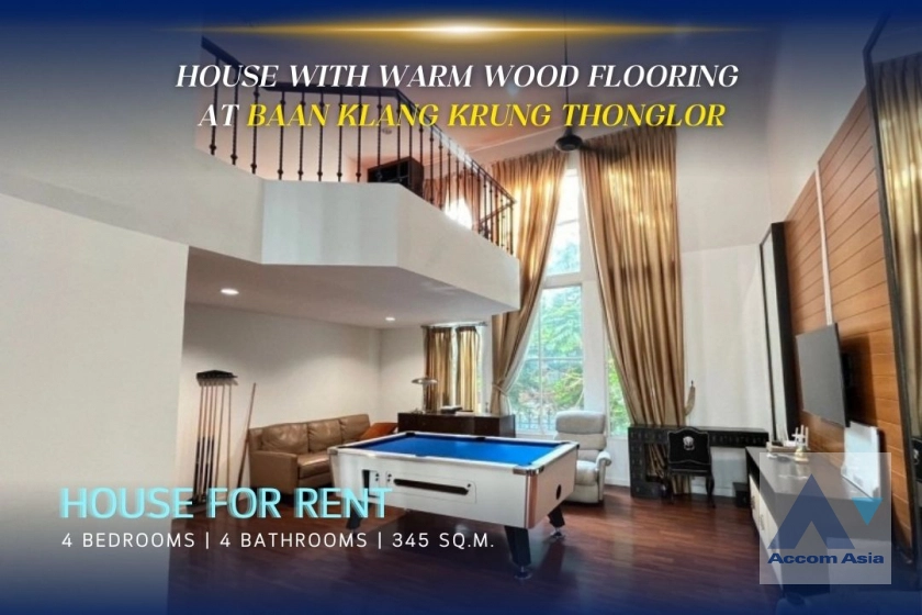 unitPet friendly | House with warm wood flooring at Baan Klang Krung Thonglor (AA21668)