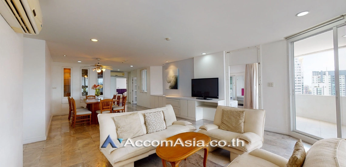 Pet friendly |  3 Bedrooms  Condominium For Rent in Sukhumvit, Bangkok  near BTS Thong Lo (AA21823)