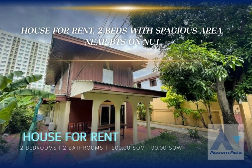  2  2 br House for rent and sale in Sukhumvit ,Bangkok BTS On Nut AA22885