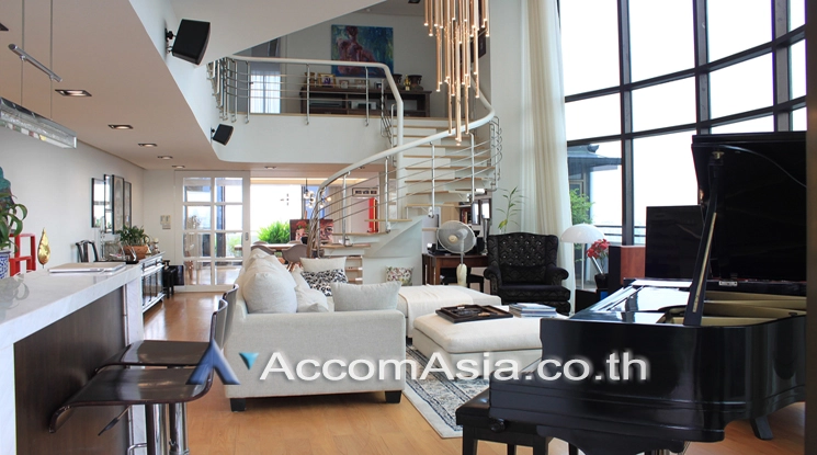 unitDuplex Condo, Penthouse |  3 Bedrooms  Condominium For Rent in Sukhumvit, Bangkok  near BTS Phrom Phong (AA23244)