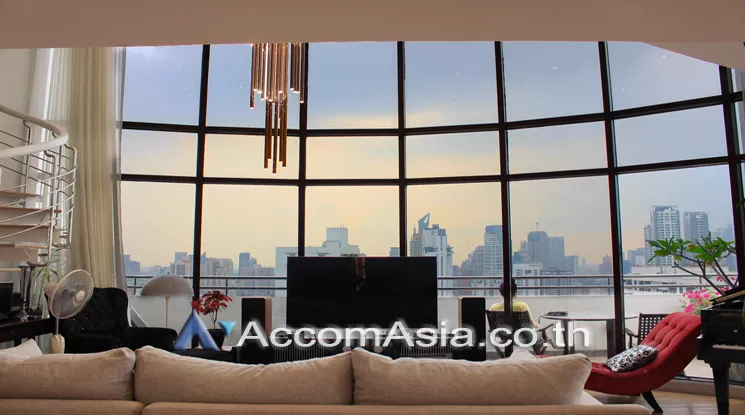 Duplex Condo, Penthouse |  3 Bedrooms  Condominium For Rent in Sukhumvit, Bangkok  near BTS Phrom Phong (AA23244)