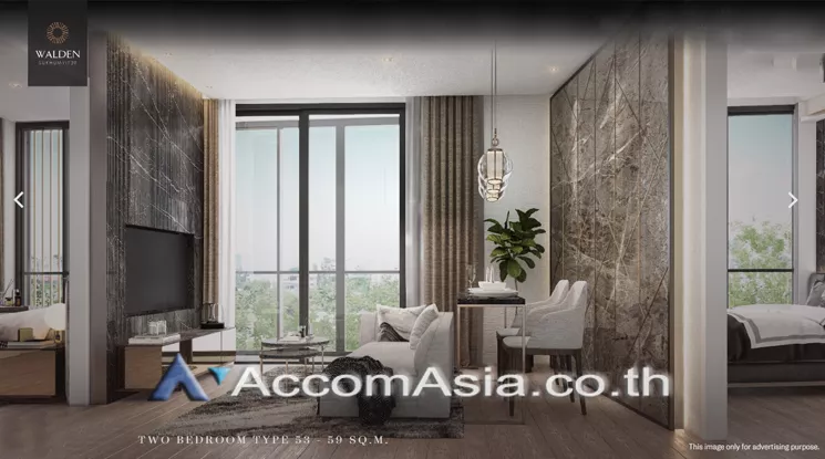  2  2 br Condominium For Sale in Sukhumvit ,Bangkok BTS Phrom Phong at Walden sukhumvit 39 AA23990