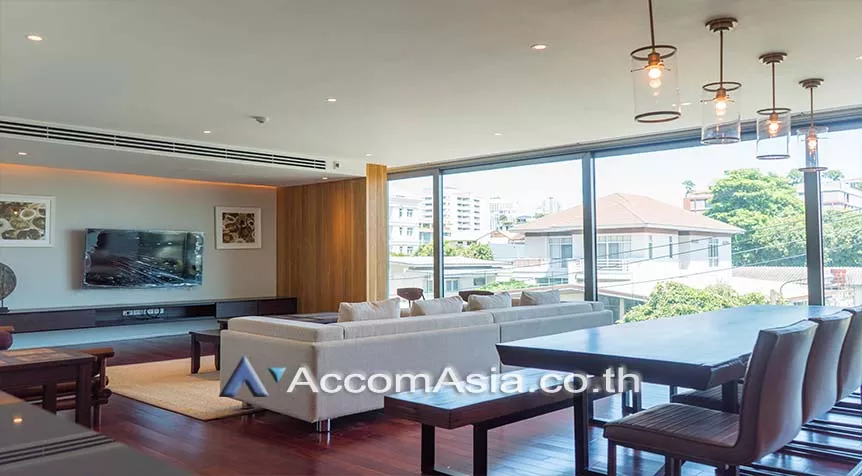 Garden View, A whole floor, Big Balcony, Pet friendly |  Modern style Apartment  3 Bedroom for Rent BTS Thong Lo in Sukhumvit Bangkok
