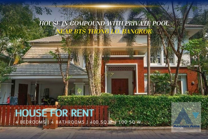 unitPrivate Swimming Pool, Pet friendly | Large private house with indoor pool and garden in Sukhumvit (AA24100)