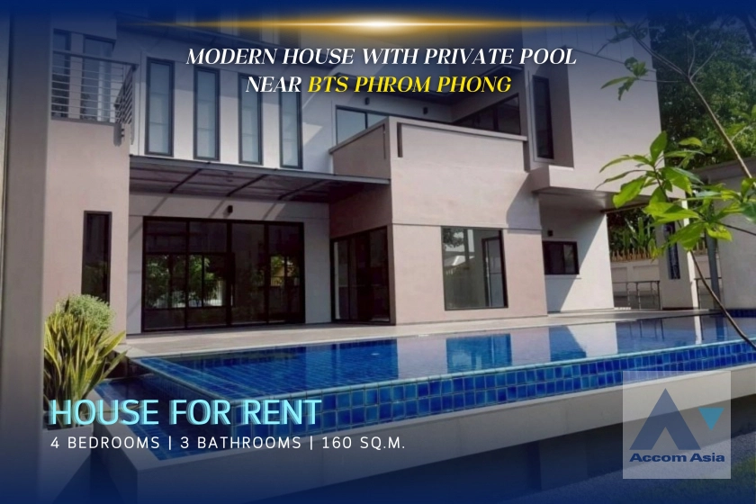 2  4 br House For Rent in Sukhumvit ,Bangkok BTS Phrom Phong AA24156