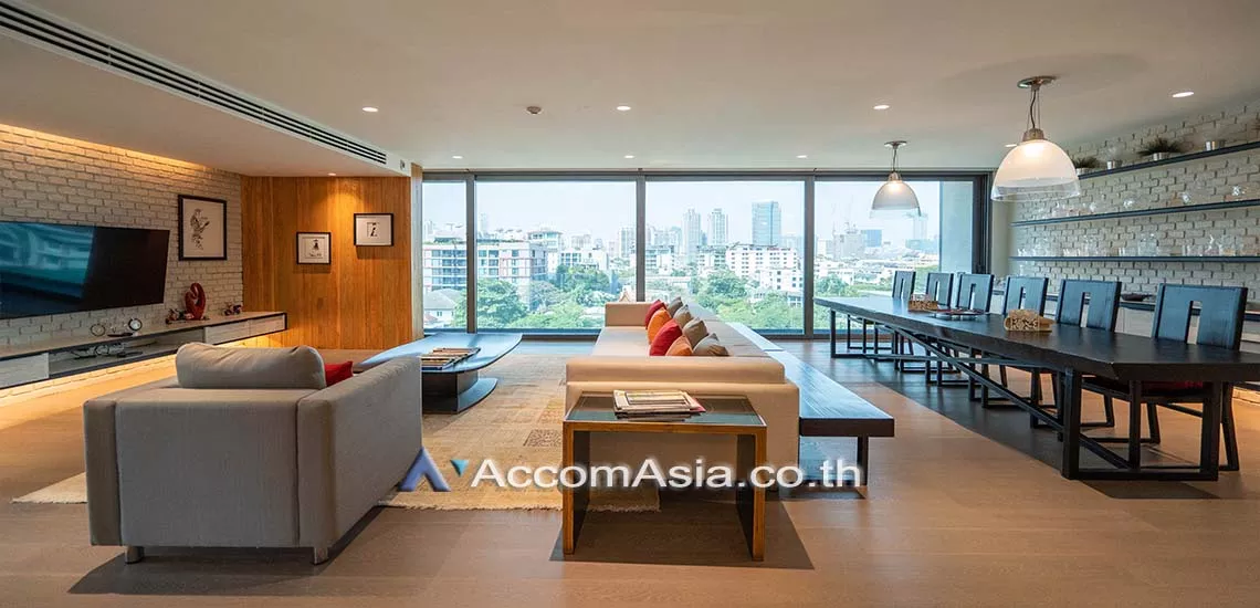 Big Balcony, Pet friendly |  Modern style Apartment  3 Bedroom for Rent BTS Thong Lo in Sukhumvit Bangkok