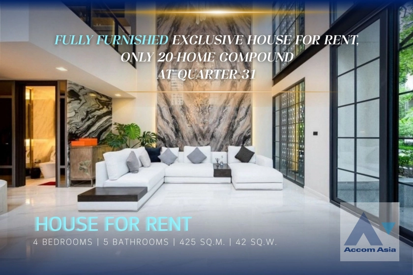  2  4 br Townhouse for rent and sale in Sukhumvit ,Bangkok BTS Asok - MRT Sukhumvit at Quarter 31 AA24922
