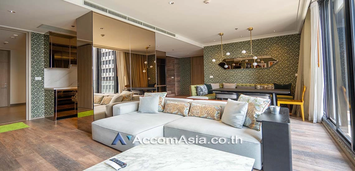 Fully Furnished, Duplex Condo |  Noble Ploenchit Condominium  3 Bedroom for Rent BTS Ploenchit in Ploenchit Bangkok