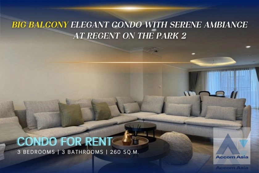  2  3 br Condominium For Rent in Sukhumvit ,Bangkok BTS Ekkamai at Regent On The Park 2 AA25565