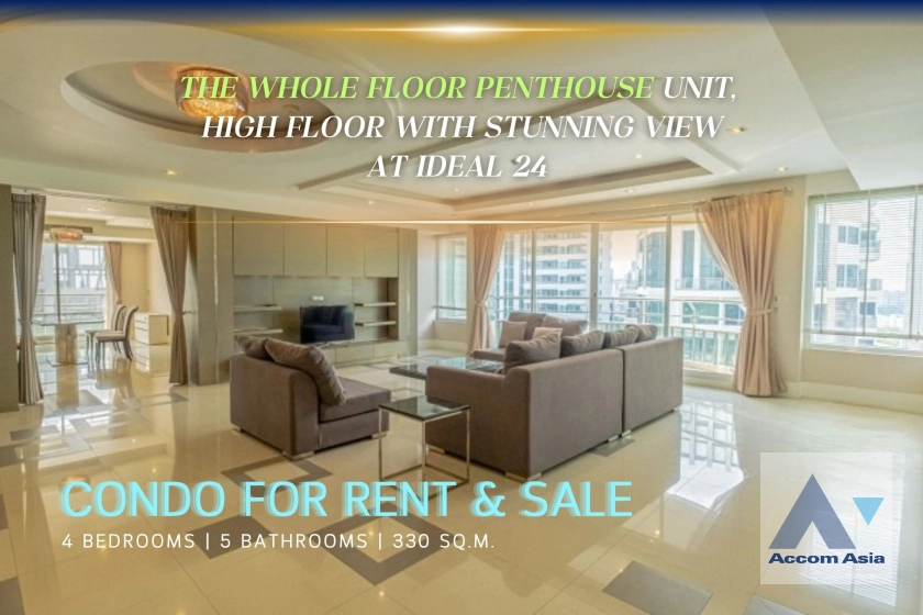 unitFully Furnished, A whole floor, Penthouse, Pet friendly | Luxury Condominium with Panoramic City View and Stylish Bedrooms (AA25909)