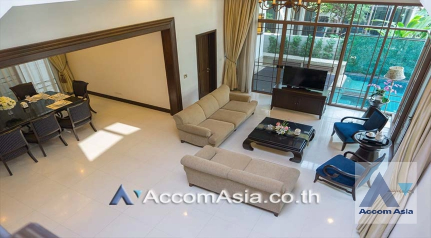 Big Balcony, Private Swimming Pool, Double High Ceiling, Pet friendly |  4 Bedrooms  House For Rent in Sathorn, Bangkok  near BRT Thanon Chan - BTS Saint Louis (AA26725)