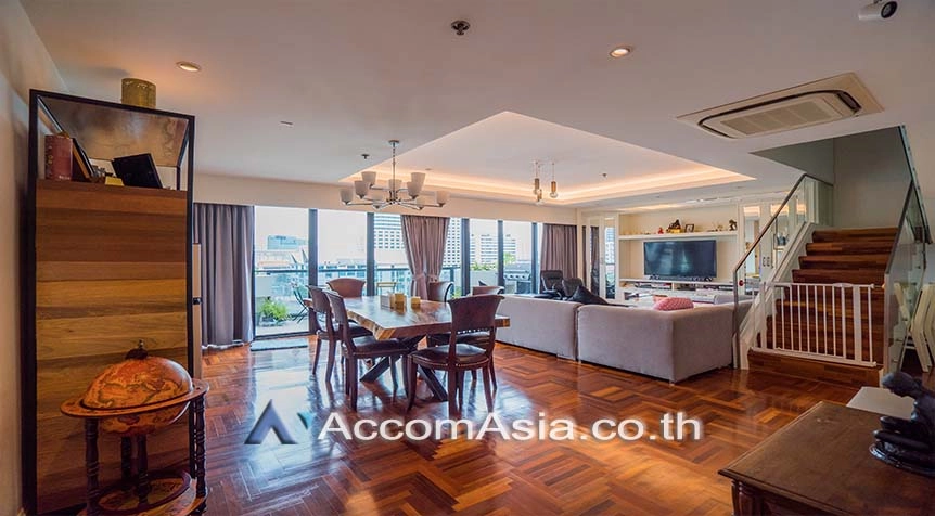 Huge Terrace, Duplex Condo, Pet friendly | Kiarti Thanee City Mansion Condominium  3 Bedroom for Sale MRT Phetchaburi in Sukhumvit Bangkok