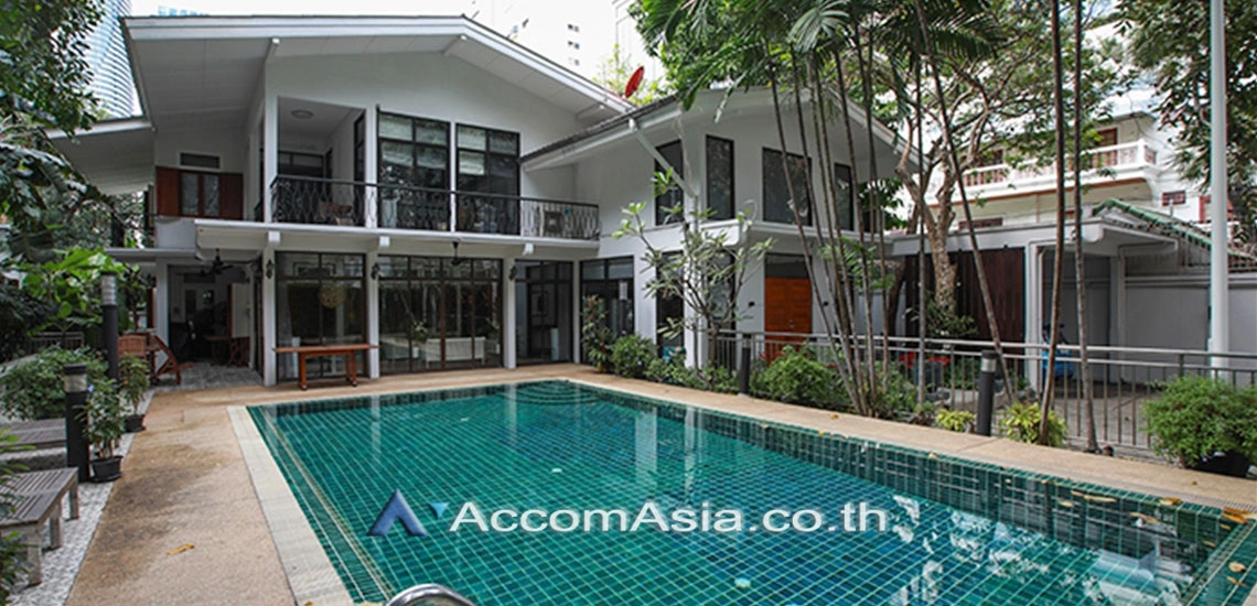 unitPrivate Swimming Pool |  3 Bedrooms  House For Rent & Sale in Ploenchit, Bangkok  near BTS Chitlom (AA27874)