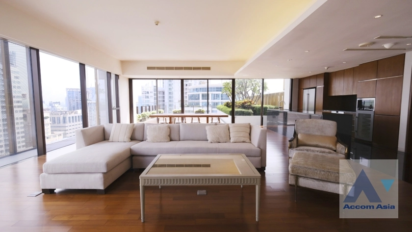 Huge Terrace, Penthouse |  3 Bedrooms  Condominium For Rent in Ploenchit, Bangkok  near BTS Ratchadamri (AA28289)