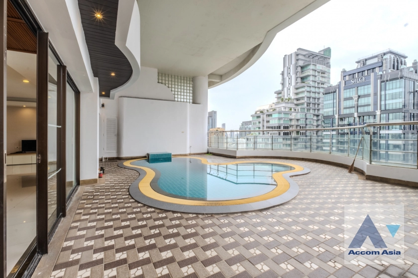 unitHuge Terrace, Private Swimming Pool, Duplex Condo |  3 Bedrooms  Condominium For Rent in Sukhumvit, Bangkok  near BTS Phrom Phong (24299)