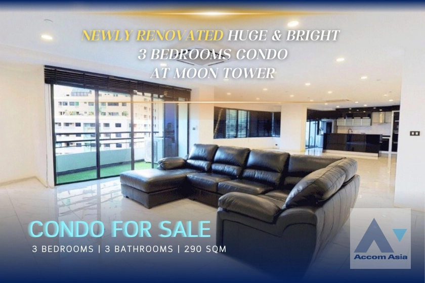 Newly renovated | Moon Tower Condominium  3 Bedroom for Sale & Rent BTS Thong Lo in Sukhumvit Bangkok