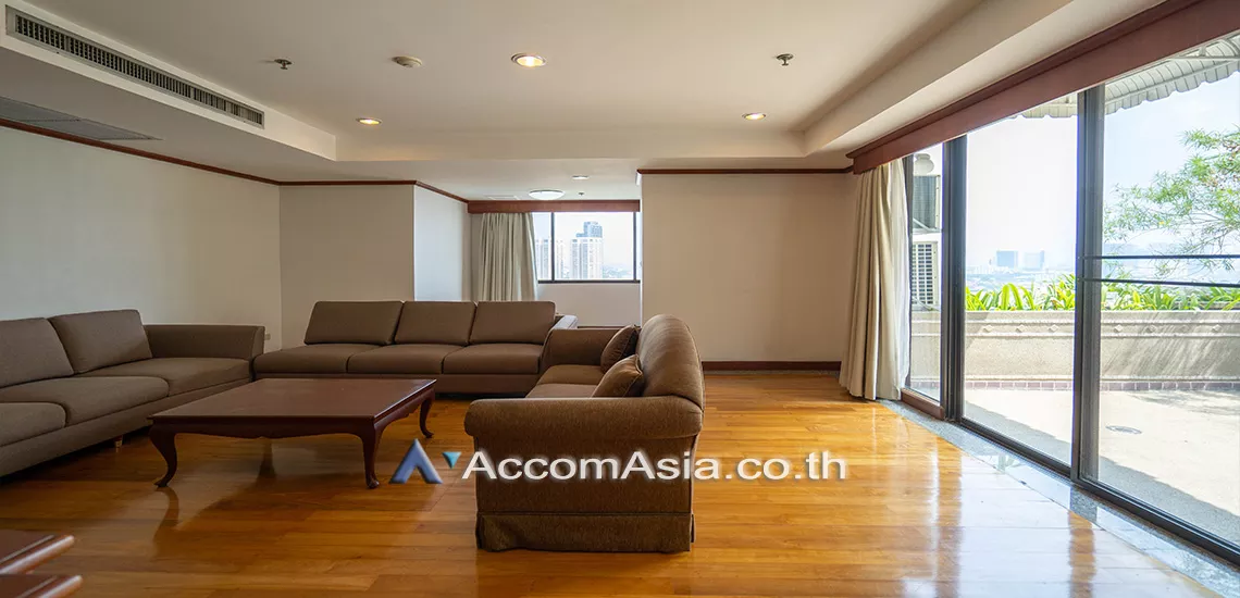 Big Balcony, Double High Ceiling, Duplex Condo, Penthouse |  3 Bedrooms  Apartment For Rent in Sukhumvit, Bangkok  near BTS Ekkamai (AA29696)