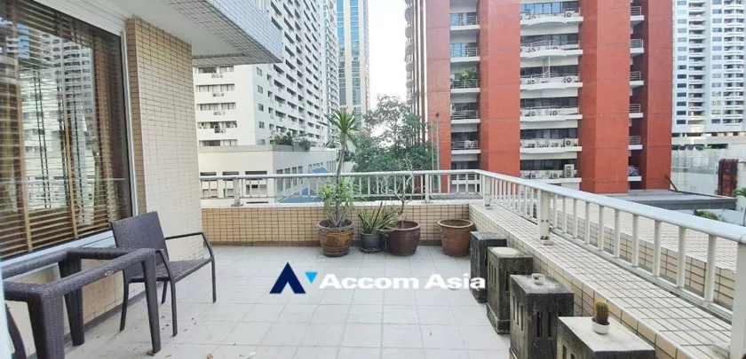 Big Balcony | Langsuan Ville Condominium  1 Bedroom for Sale BTS Chitlom in Ploenchit Bangkok