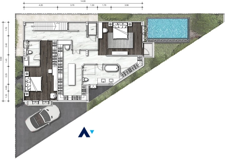 14  4 br House For Sale in Sukhumvit ,Bangkok BTS Ekkamai - BTS Phra khanong at House  in compound AA29887