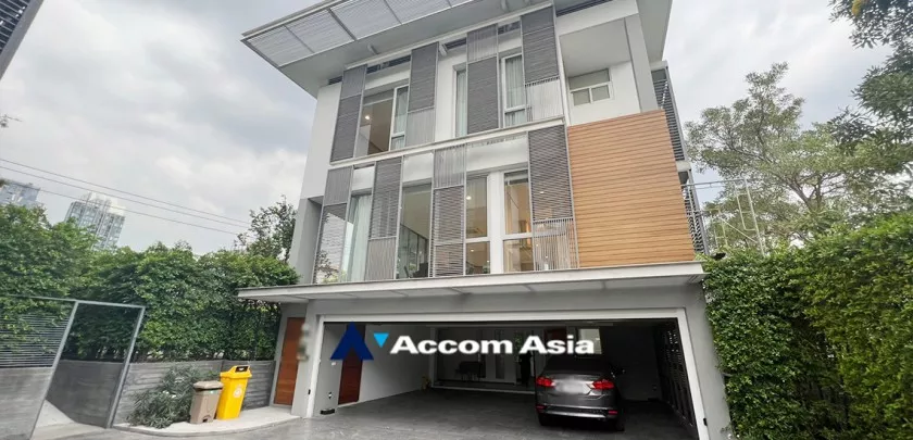  2  3 br House For Rent in Ratchadapisek ,Bangkok MRT Phetchaburi at Modern Executive Houses Compound AA30548
