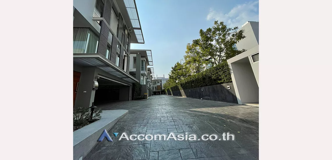 6  2 br House For Rent in Ratchadapisek ,Bangkok MRT Phetchaburi at Modern Executive Houses Compound AA30549