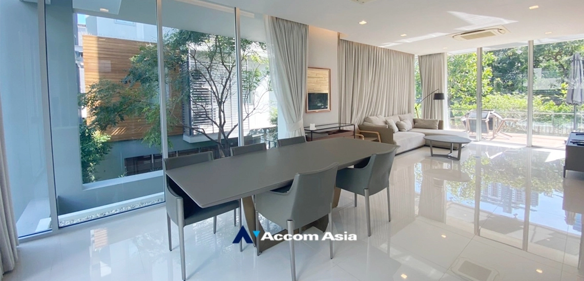 6  2 br House For Rent in Ratchadaphisek ,Bangkok MRT Phetchaburi at Modern Executive Houses Compound AA31002