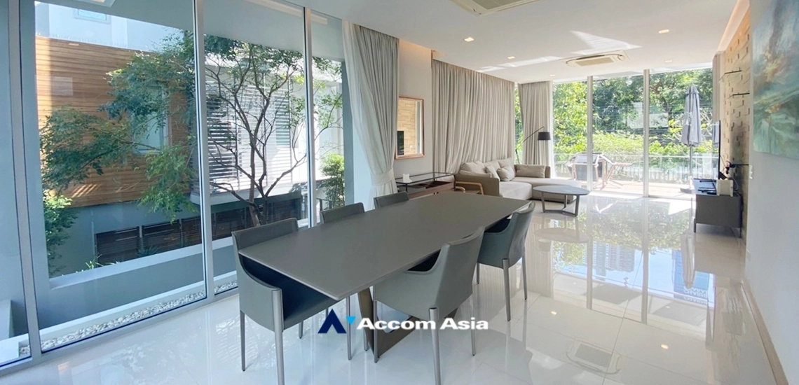 4  2 br House For Rent in Ratchadapisek ,Bangkok MRT Phetchaburi at Modern Executive Houses Compound AA31002