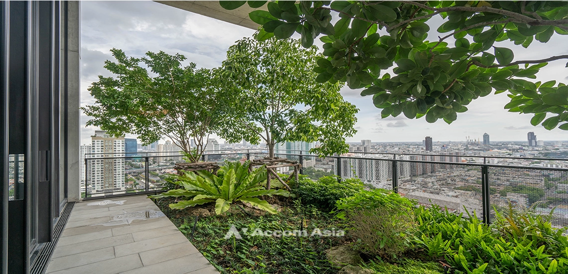 unitBig Balcony, Private Swimming Pool, Duplex Condo, Pet friendly | Industrial-style residence with rooftop garden in Sathorn (AA31302)