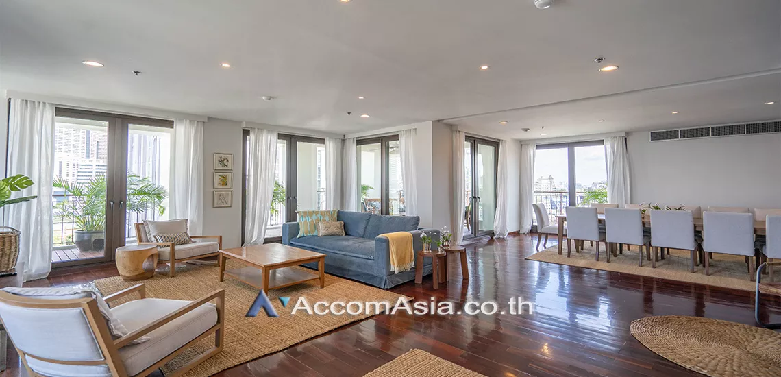 5  4 br Apartment For Rent in Silom ,Bangkok BTS Surasak at A Unique design and Terrace AA31349