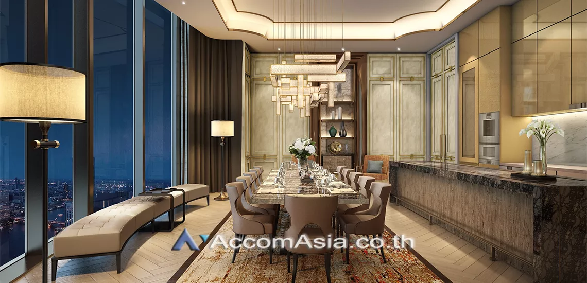Duplex Condo, Penthouse | The Residences at Mandarin Oriental Condominium  4 Bedroom for Sale BTS Krung Thon Buri in Charoennakorn Bangkok