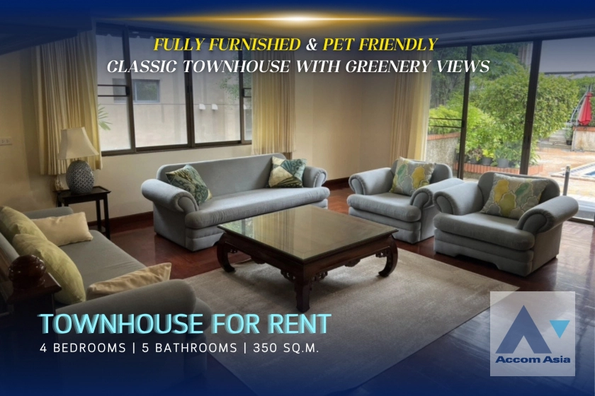unitFully Furnished, Corner Unit, Pet friendly | Classic Townhouse with greenery views and warm wooden tones (AA32315)