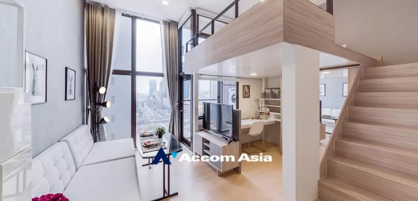 Duplex Condo | Chewathai Residence Asoke Condominium  1 Bedroom for Sale ARL Makkasan in Phaholyothin Bangkok