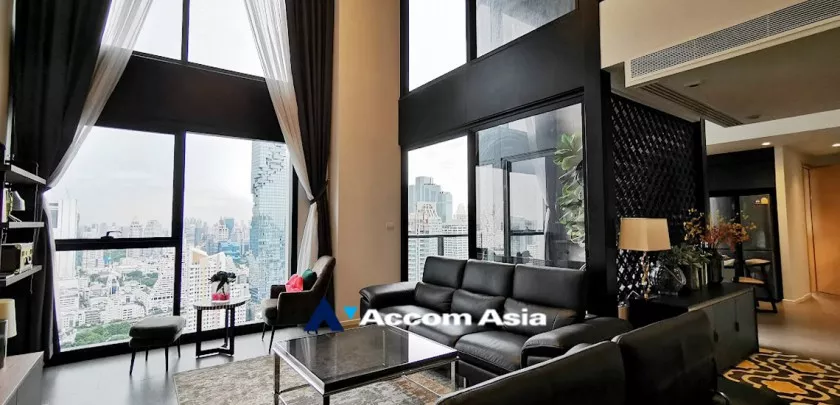 Double High Ceiling, Duplex Condo |  The Lofts Silom Condominium  2 Bedroom for Rent BTS Surasak in Silom Bangkok