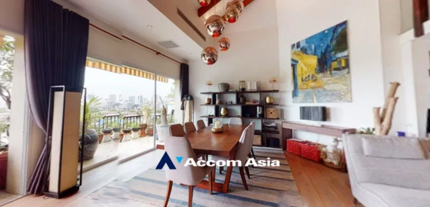 Garden View, Big Balcony, Double High Ceiling, Duplex Condo, Penthouse condominium for rent in Sukhumvit at , Bangkok Code AA32717