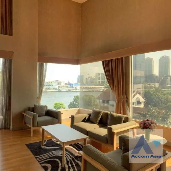 Riverside / River View, Penthouse |  3 Bedrooms  Condominium For Sale in Charoennakorn, Bangkok  near BTS Krung Thon Buri (AA32741)