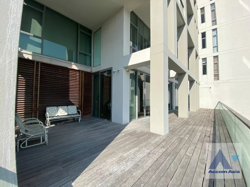 Huge Terrace |  The Sukhothai Residence Condominium  3 Bedroom for Rent MRT Lumphini in Sathorn Bangkok
