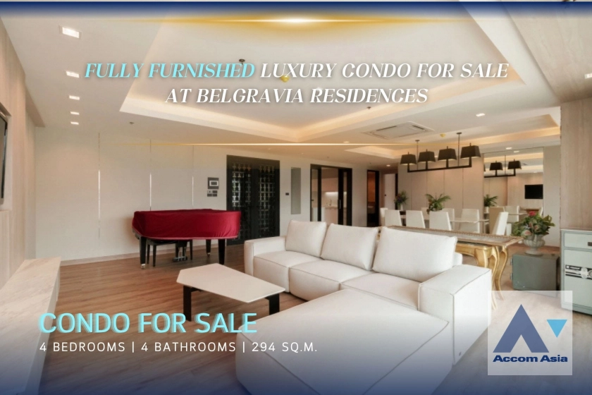 unitElegant condo with large balcony in Phrom Phong at Belgravia Residences (AA32836)