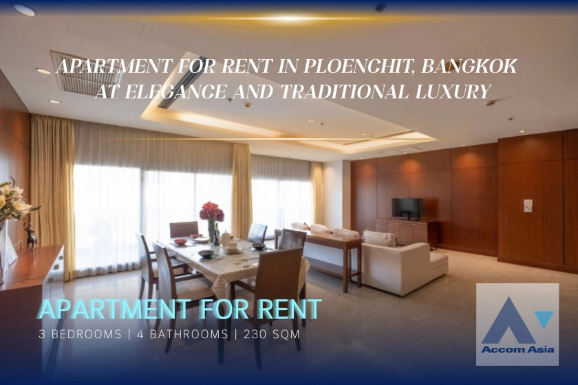 unit 3 Bedrooms  Apartment For Rent & Sale in Ploenchit, Bangkok  near BTS Ploenchit (AA33599)