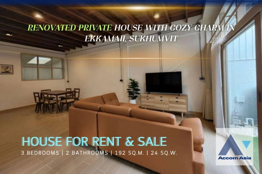  2  3 br House for rent and sale in Sukhumvit ,Bangkok BTS Ekkamai AA33648