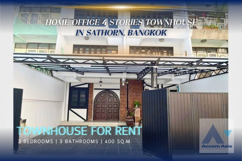 unitHome Office | Classic house with wood interior and spiral staircase in Sathorn (AA34027)