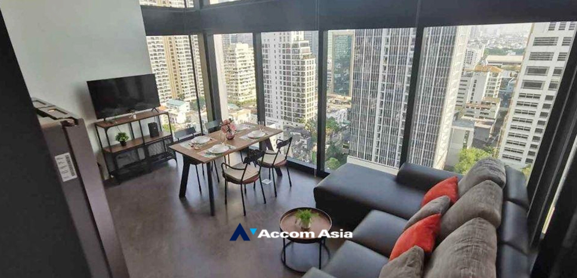 Double High Ceiling, Duplex Condo |  The Lofts Silom Condominium  2 Bedroom for Rent BTS Surasak in Silom Bangkok