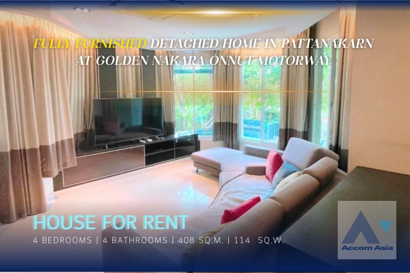 unitFully furnished detached home in Pattanakarn at Golden Nakara Onnut Motorway (AA34286)