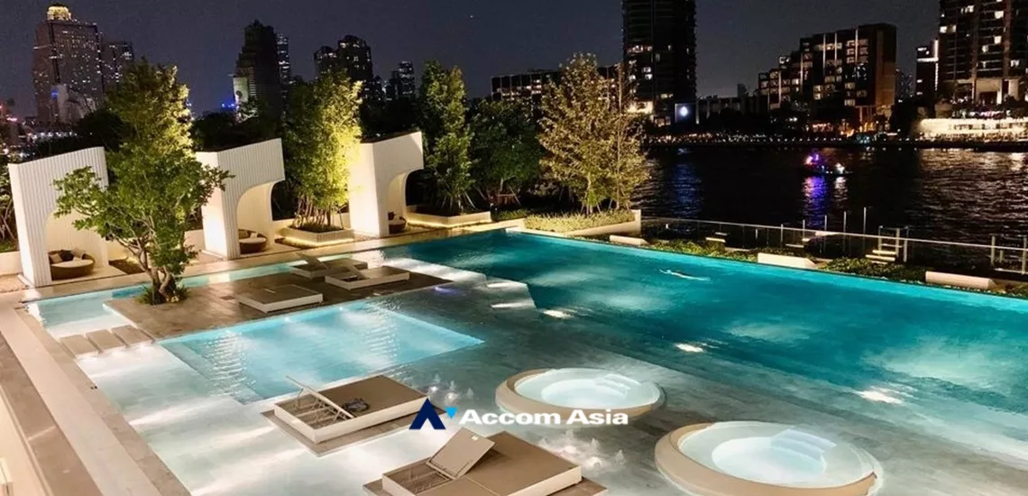  Chapter Charoennakhon  Riverside Condominium  1 Bedroom for Rent BTS Krung Thon Buri in Charoennakhon Bangkok