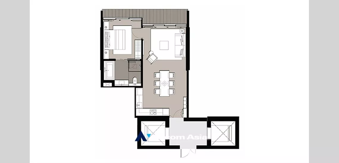 4  1 br Condominium For Sale in Charoen Nakhon ,Bangkok BTS Krung Thon Buri at Banyan Tree Residences Riverside AA35037