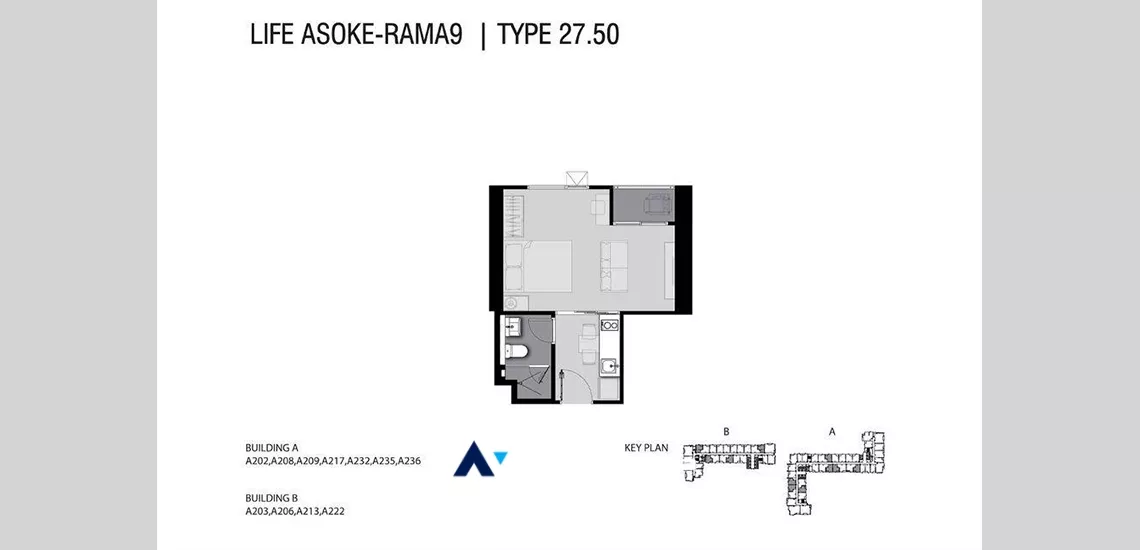 5  1 br Condominium for rent and sale in Phaholyothin ,Bangkok MRT Rama 9 at LIFE Asoke - Rama 9 AA35063
