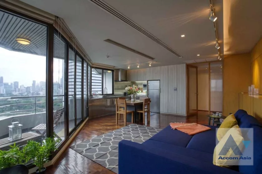 Big Balcony |  Lake Avenue Condominium  2 Bedroom for Rent MRT Sukhumvit in Sukhumvit Bangkok