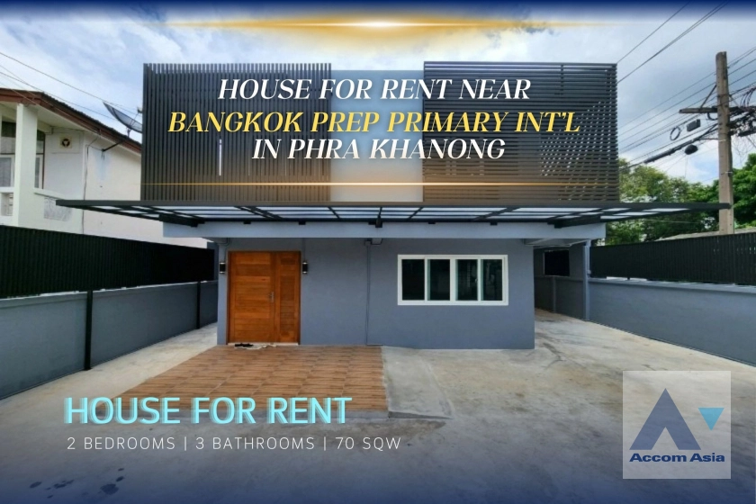  2  2 br House For Rent in Sukhumvit ,Bangkok BTS Phra khanong AA36459