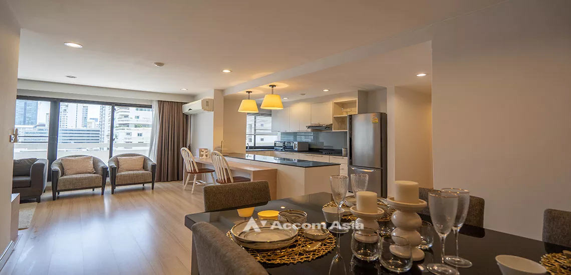  1  2 br Apartment For Rent in Sukhumvit ,Bangkok BTS Asok - MRT Sukhumvit at Spacious Room 15089