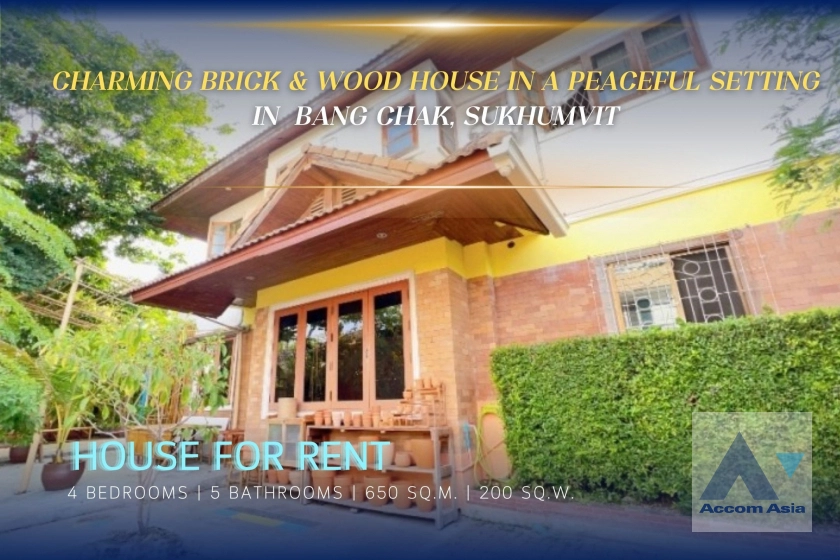  2  4 br House for rent and sale in Sukhumvit ,Bangkok BTS Bang Chak AA36754